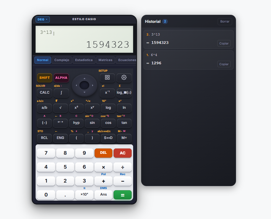 Introduce La Potencia Completa En La Calculadora
