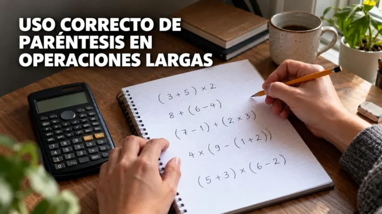 Paréntesis en operaciones largas guía fácil
